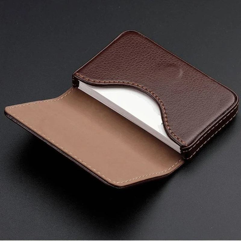 Women Fashion Visiting Card - Dompet Kartu Kredit Kulit PU Jahitan