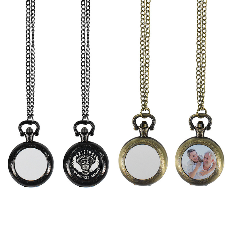 Fashion Women Watches - Kalung Liontin Jam Saku Logam Vintage