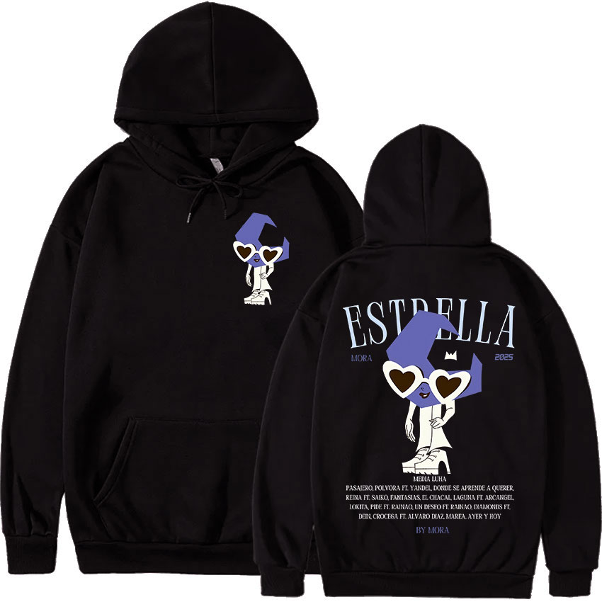 Hoodie Women Oversized - Rapper MORA Tour 2025 Album Merch