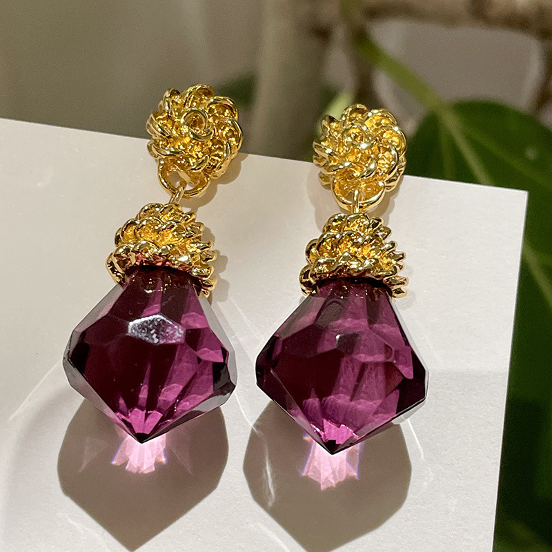 Women'S Fashion Victorian Era - Anting Amethyst Vintage Era Victoria untuk