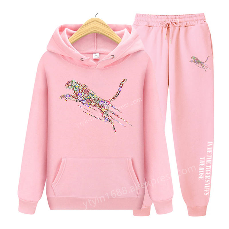Hoodie Women Oversized - Baju olahraga wanita, setelan dua potong