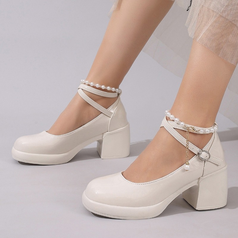 Women Fashion Heels - Sepatu Pumps Wanita Baru Model Tali