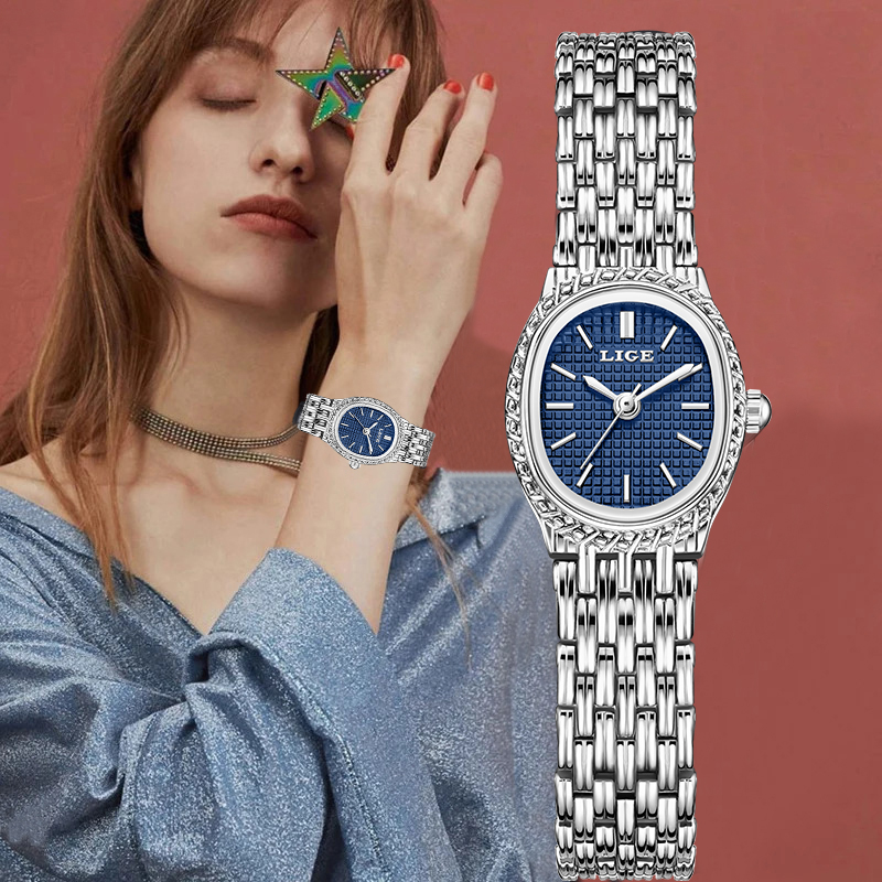 Women Fashion Simple - LIGE Jam Tangan Wanita Kuarsa Mewah