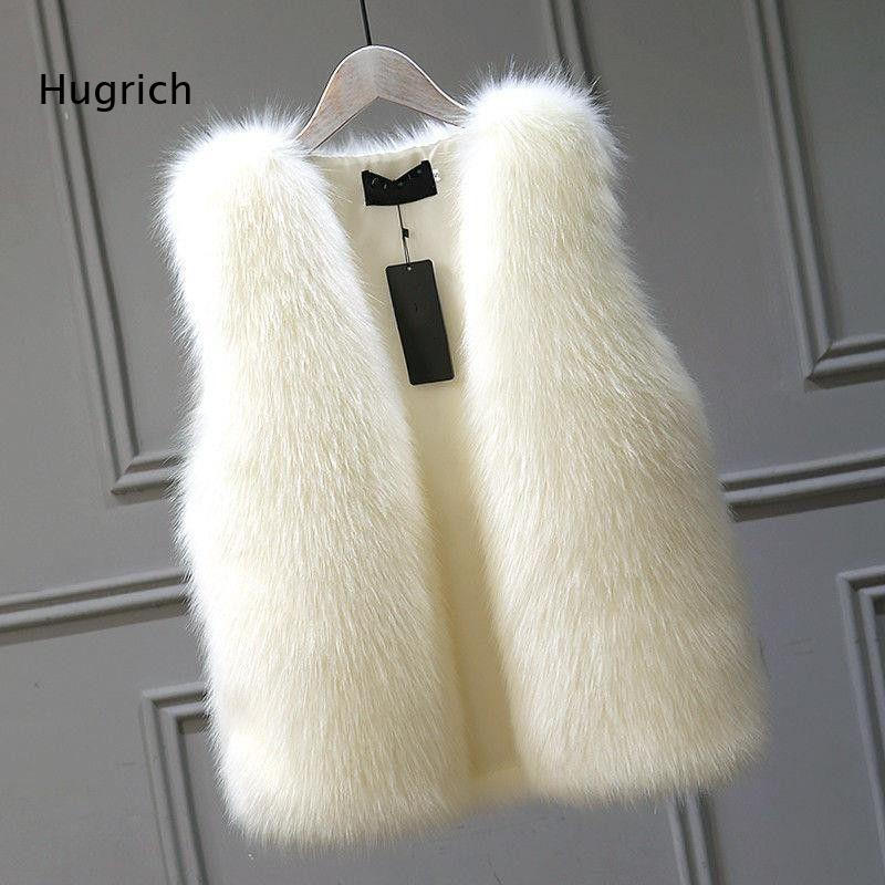 Women'S Fashion Gilet - Rompi Bulu Imitasi Wanita Tanpa Lengan,