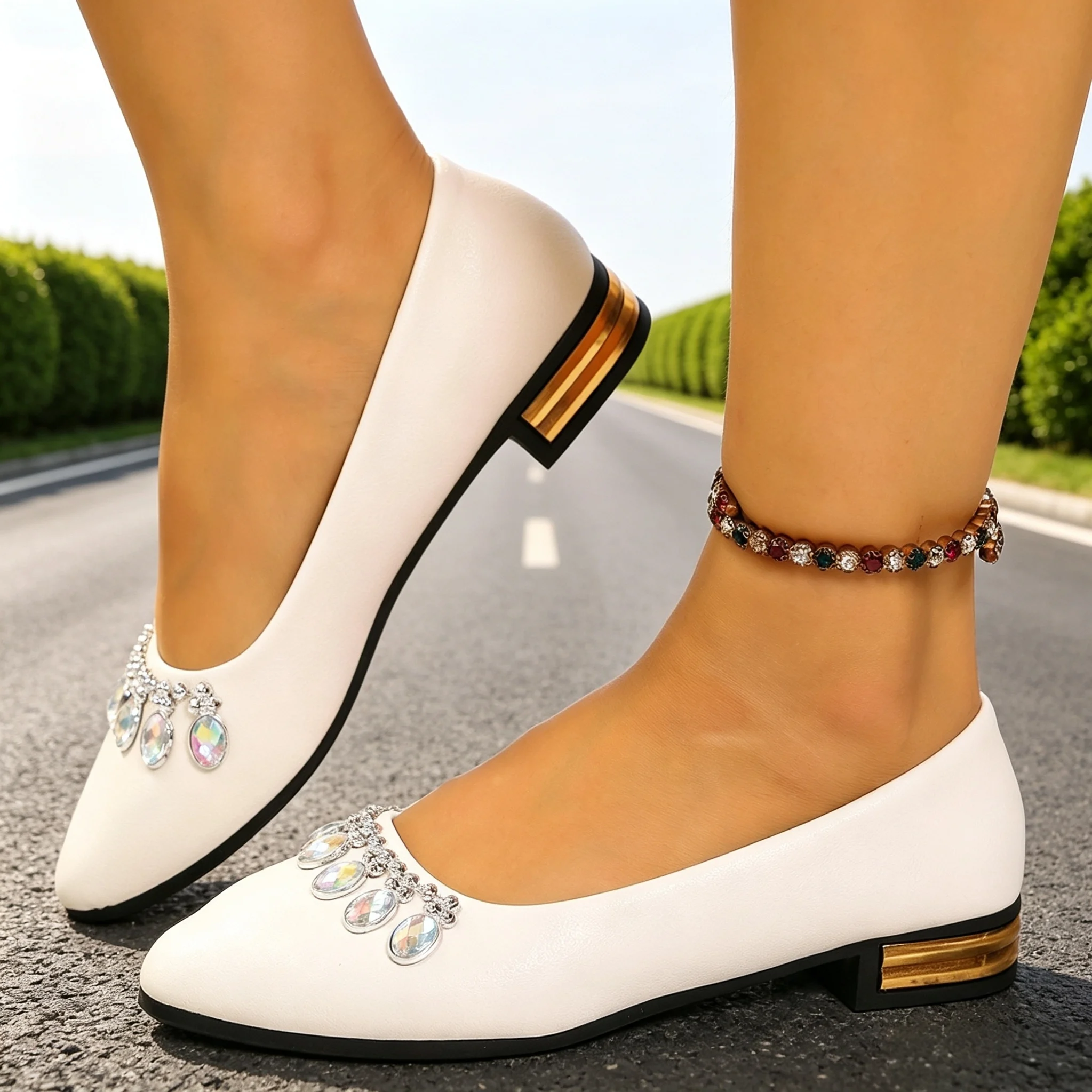 Women Fashion Heels - Sepatu Balet Wanita Model Pointed Toe,
