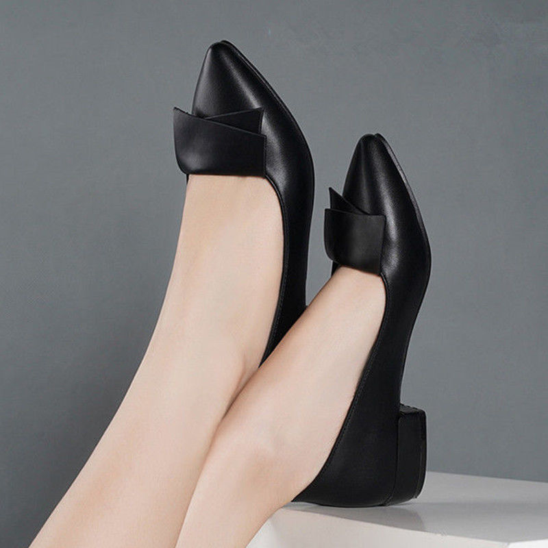 Women'S Fashion Quick Delivery - Sepatu Wanita Elegan Hak Rendah Ujung