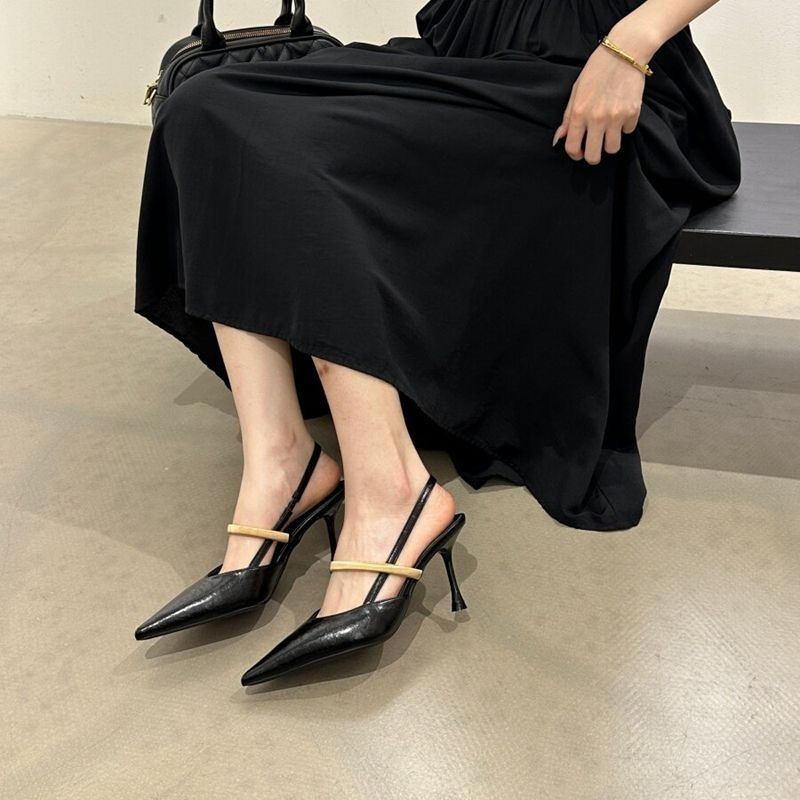 Women Fashion Brand - Sandal Wanita Hak Tinggi Model Low-Cut