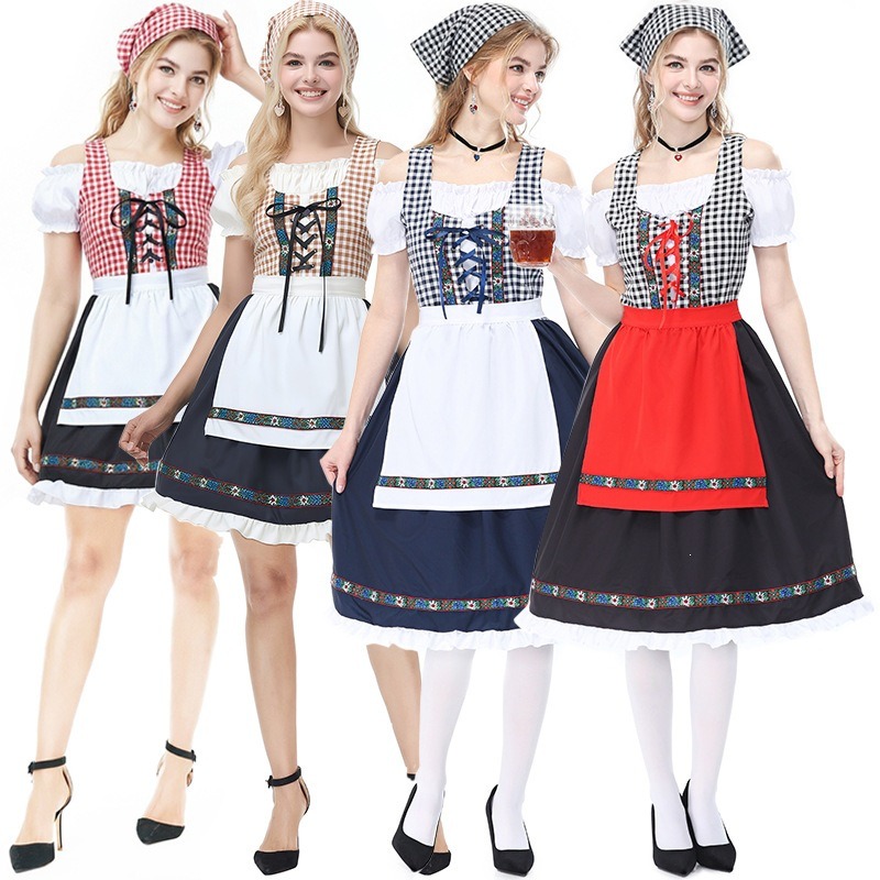 Off Shoulder Top - Kostum Dirndl Bavaria Jerman untuk Wanita