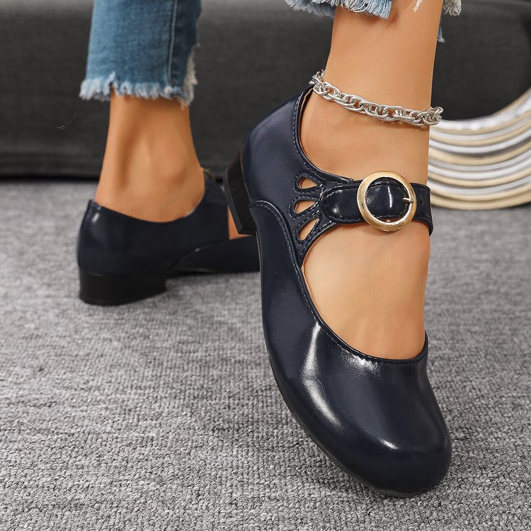 Sepatu Wanita Model Buckle Bar - Women Fashion Heels ulasan dan harga