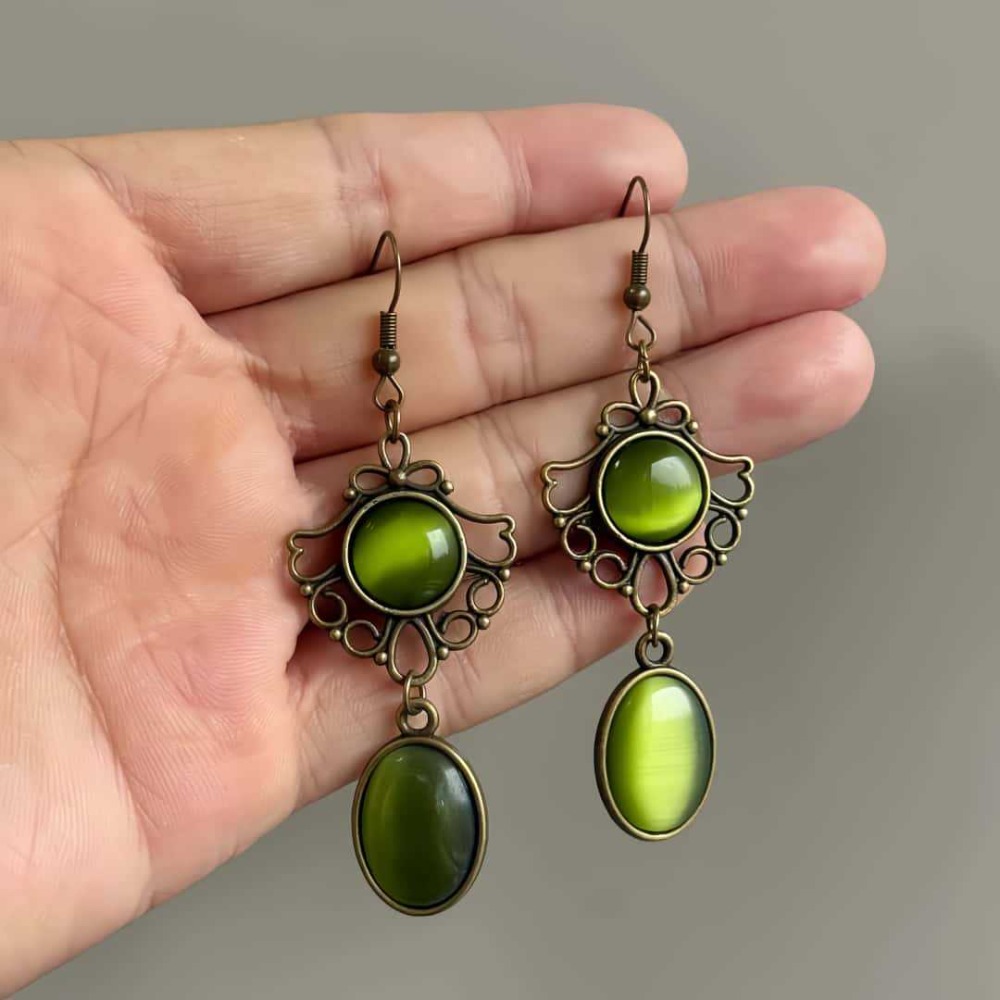 Anting-anting gantung opal hij - Women'S Fashion Victorian Era ulasan dan harga