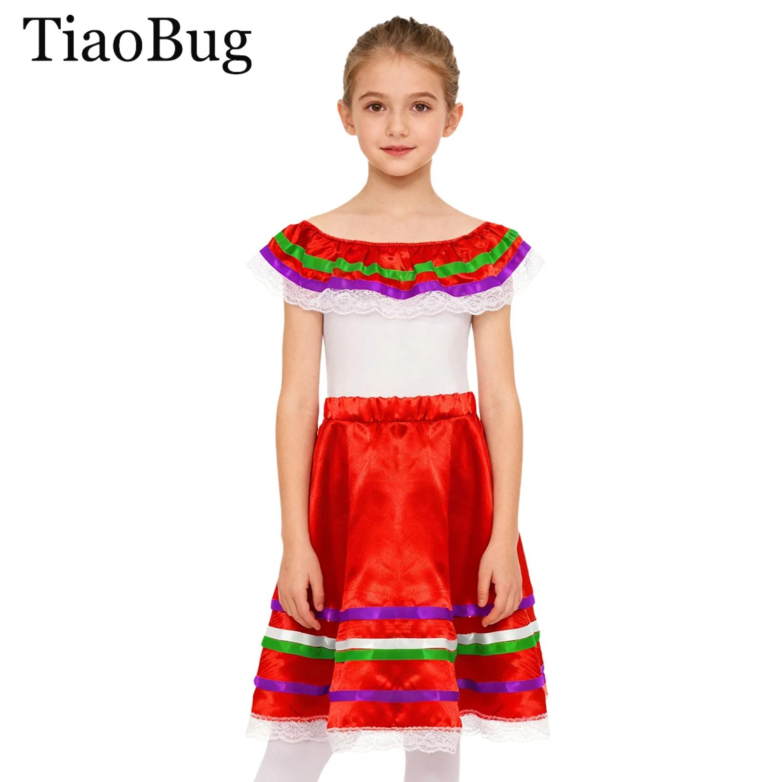 Gaun Tari Flamenco Meksiko unt - Off Shoulder Top ulasan dan harga