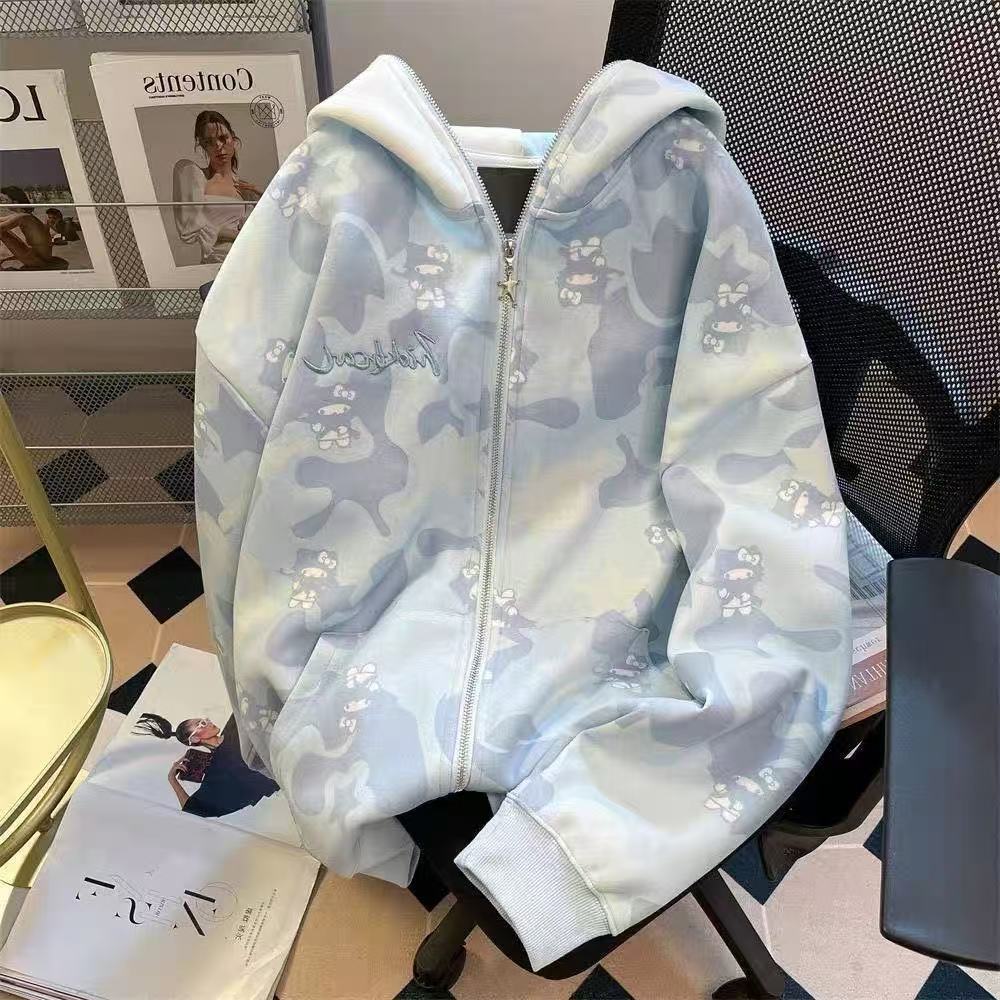 Y2K 2026 Jaket Hoodie Camo Hel - Women'S Fashion Jackets ulasan dan harga