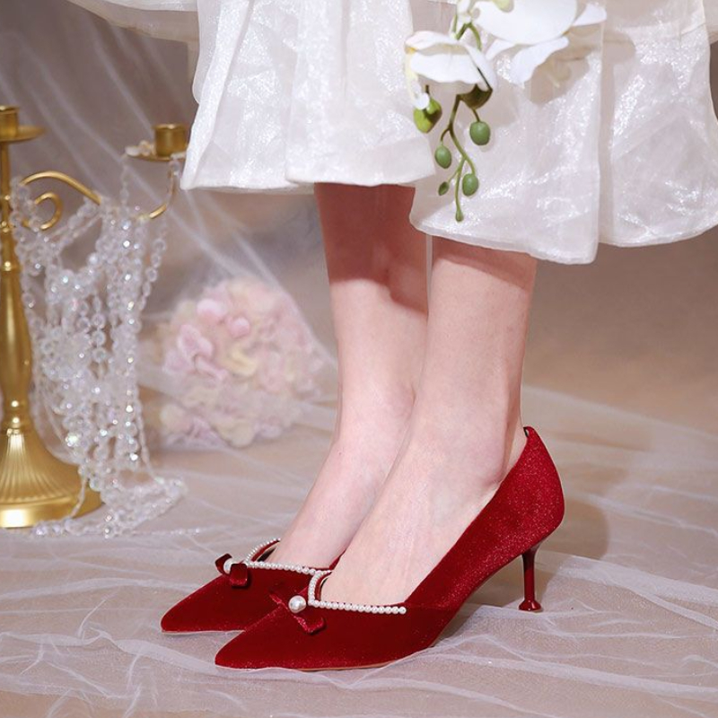 Sepatu Wanita Mutiara Hak Ting - Women'S Fashion Quick Delivery ulasan dan harga
