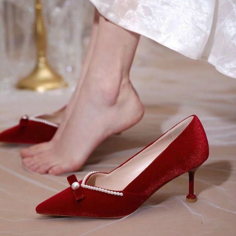 Sepatu Wanita Mutiara Hak Ting - Women'S Fashion Quick Delivery ulasan dan harga