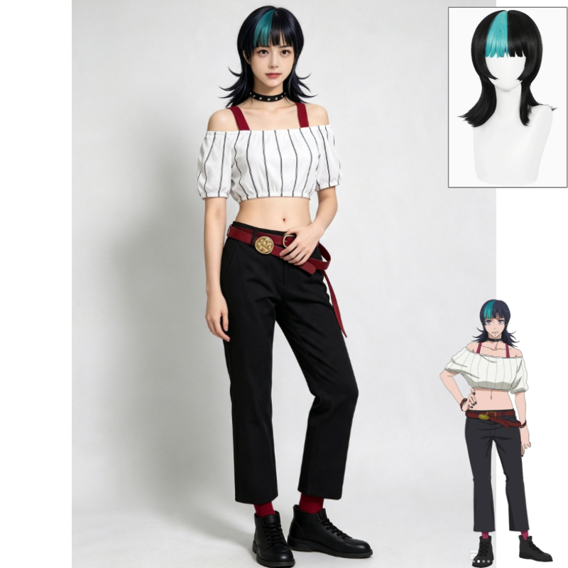 Kostum Cosplay Kirara Jujutsu  - Off Shoulder Top ulasan dan harga