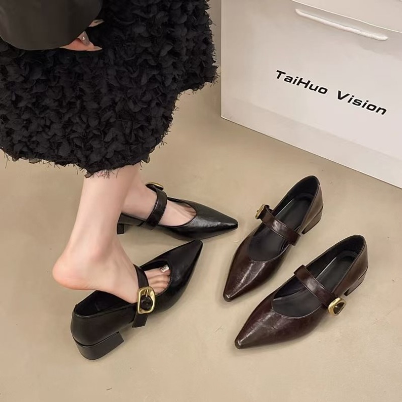 Sepatu wanita hak rendah berba - Women Fashion Simple ulasan dan harga