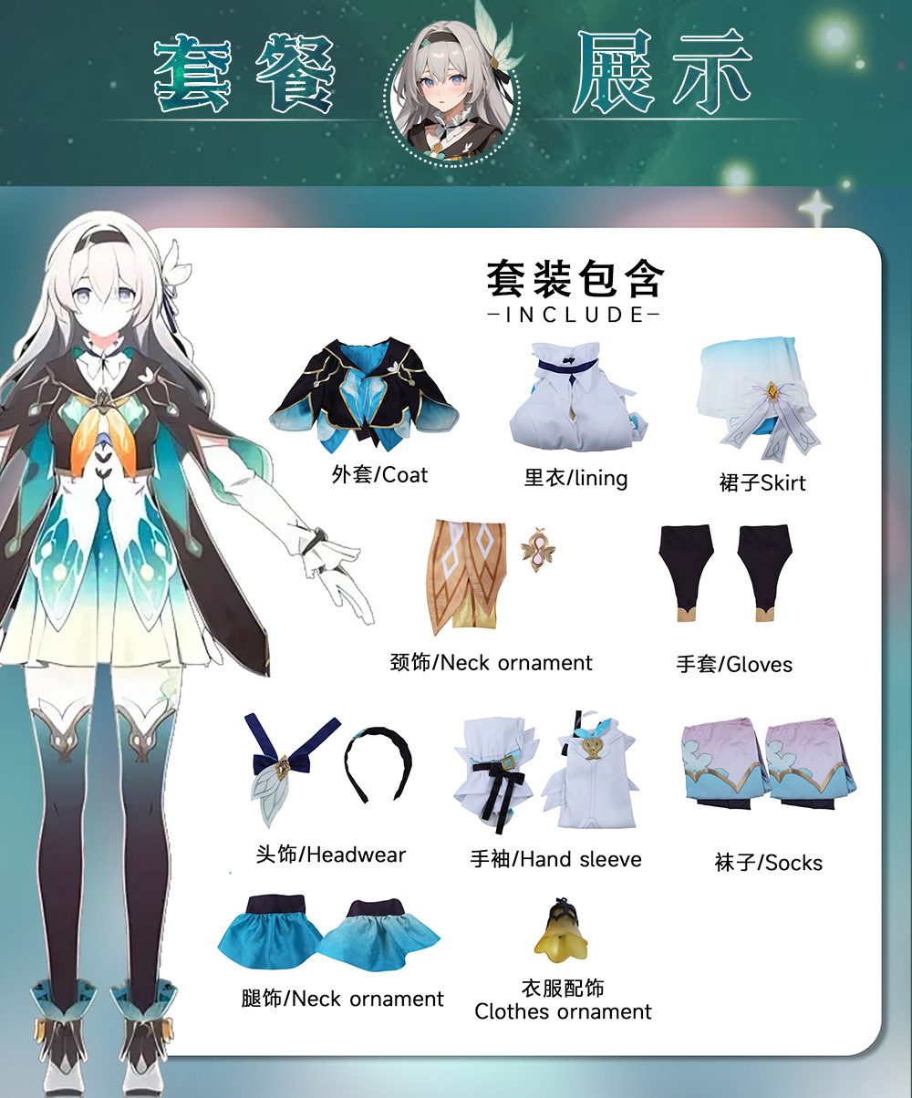 Cos-Mart Baru Honkai: Kostum C - Women'S Fashion Mart ulasan dan harga
