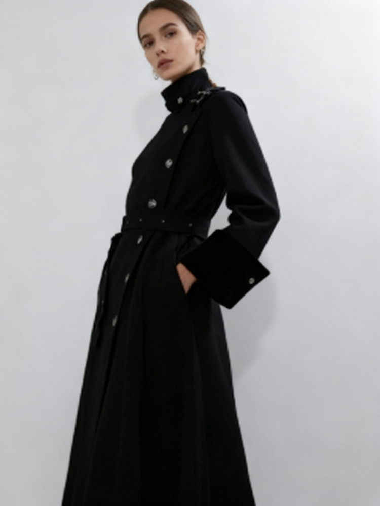 Mantel Wol Panjang Gaya Gotik  - Women'S Fashion Jackets ulasan dan harga