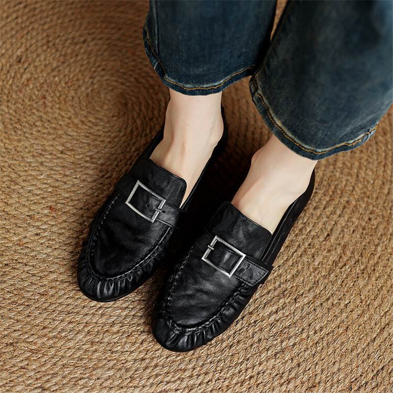 Sepatu ujung bulat berlipat mo - Women Fashion Heels ulasan dan harga