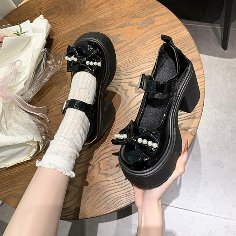 Sepatu Lolita 2026 Hitam Hak S - Women Fashion Heels ulasan dan harga