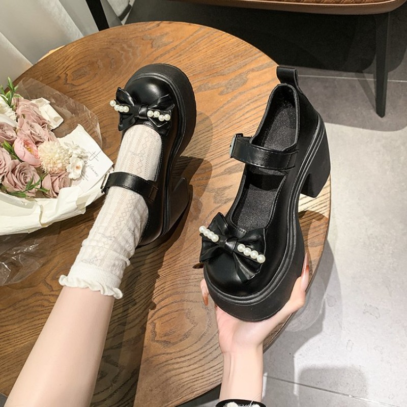 Sepatu Lolita 2026 Hitam Hak S - Women Fashion Heels ulasan dan harga