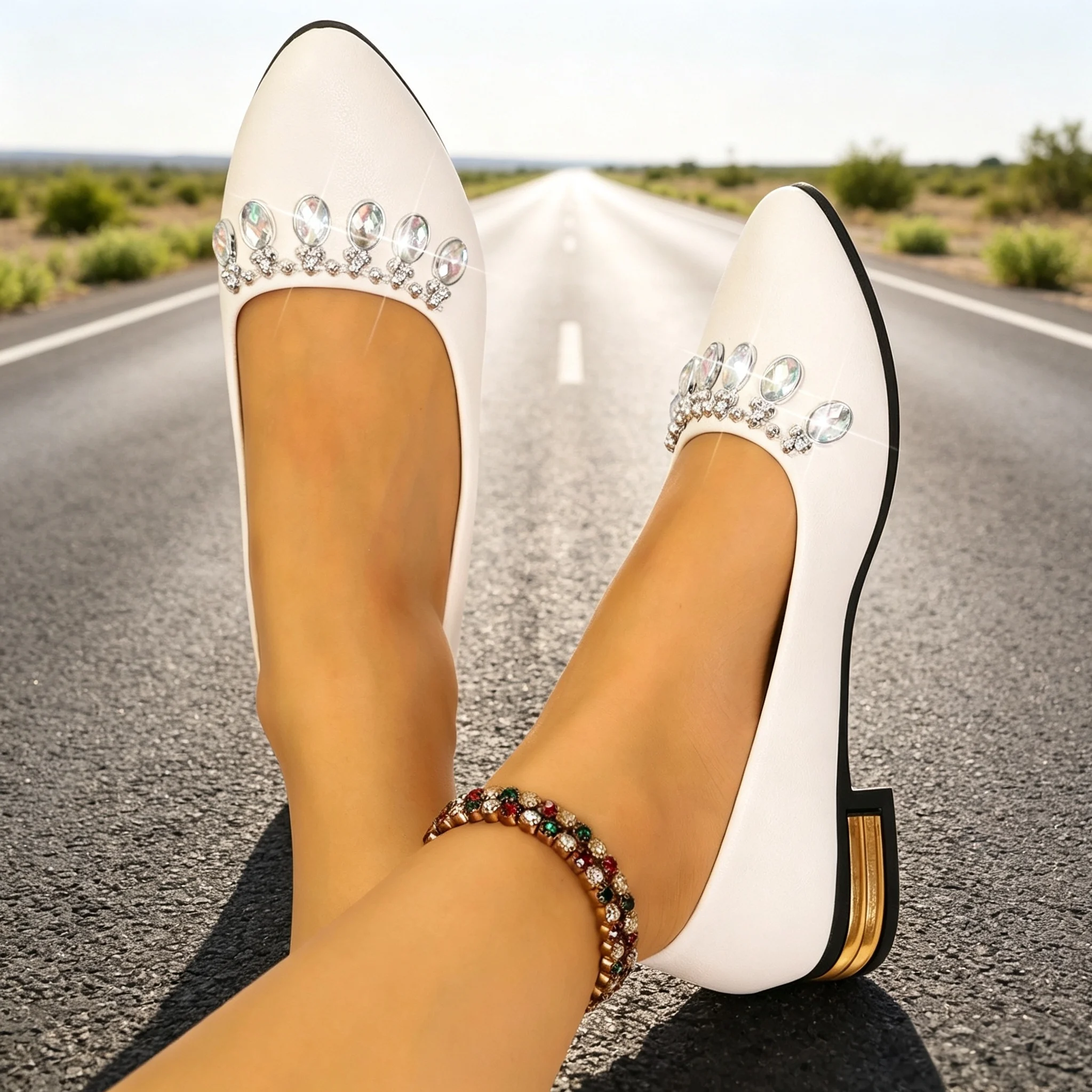Sepatu Balet Wanita Model Poin - Women Fashion Heels ulasan dan harga