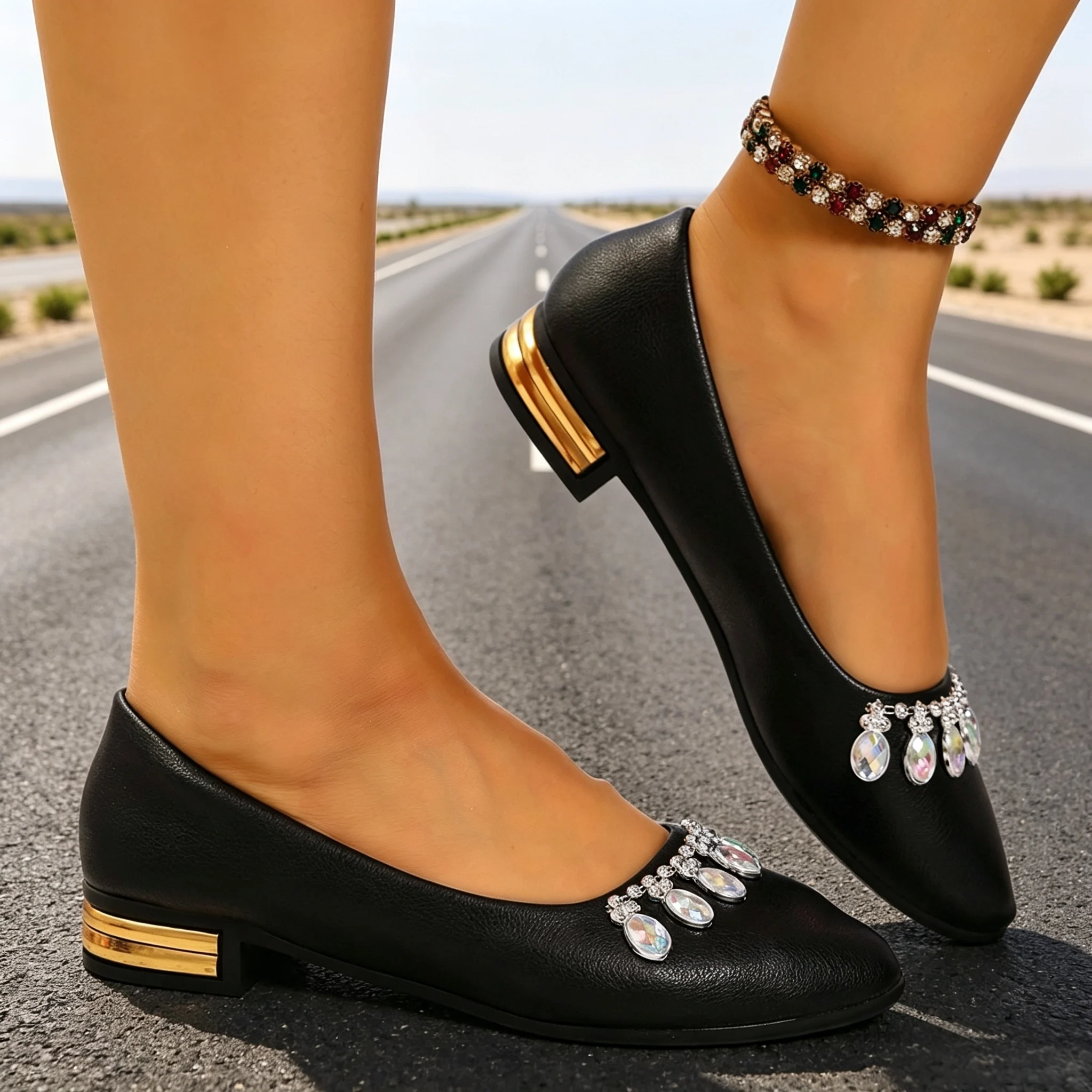 Sepatu Balet Wanita Model Poin - Women Fashion Heels ulasan dan harga