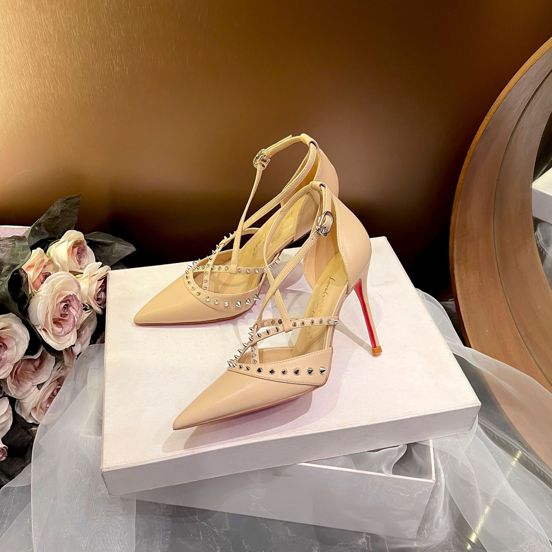 Sandal Sepatu Wanita Retro Set - Women Fashion Heels ulasan dan harga