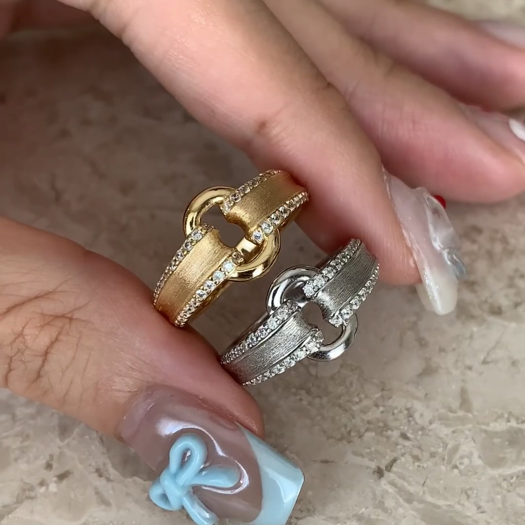 Cincin Perak Sterling S925 Gay - Women Fashion Simple ulasan dan harga