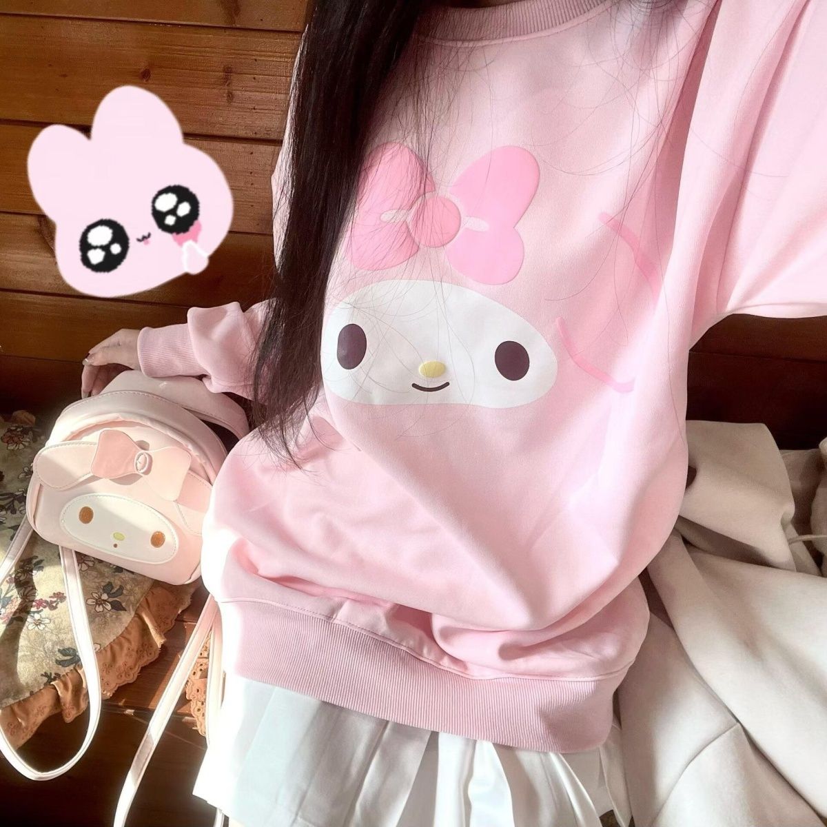 Hoodie Sanrio Hello Kitty Berm - Hoodie Women Oversized ulasan dan harga