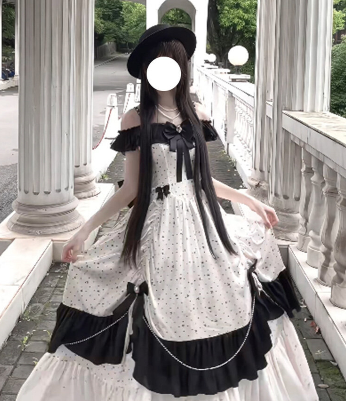 Gaun Malam Lolita Off-the-shou - Off Shoulder Top ulasan dan harga
