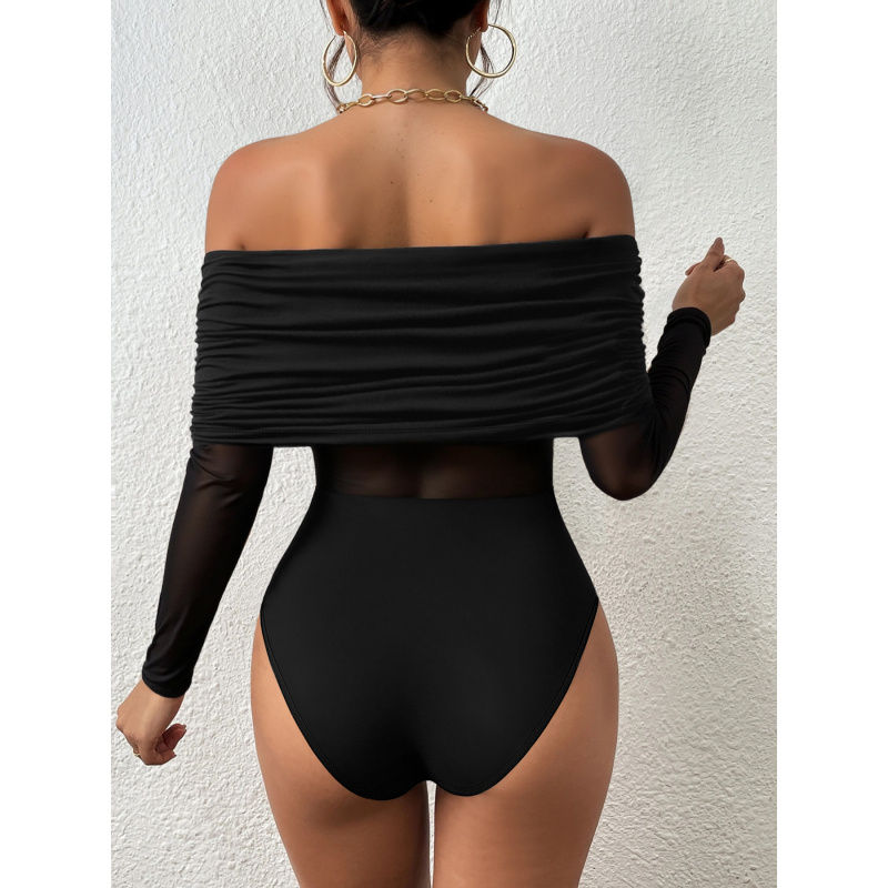 Kaos Lengan Panjang Model Off- - Off Shoulder Top ulasan dan harga