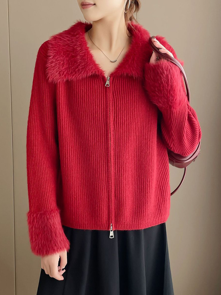 Sweater Rajut Wanita Kerah Tur - Women'S Fashion Gilet ulasan dan harga