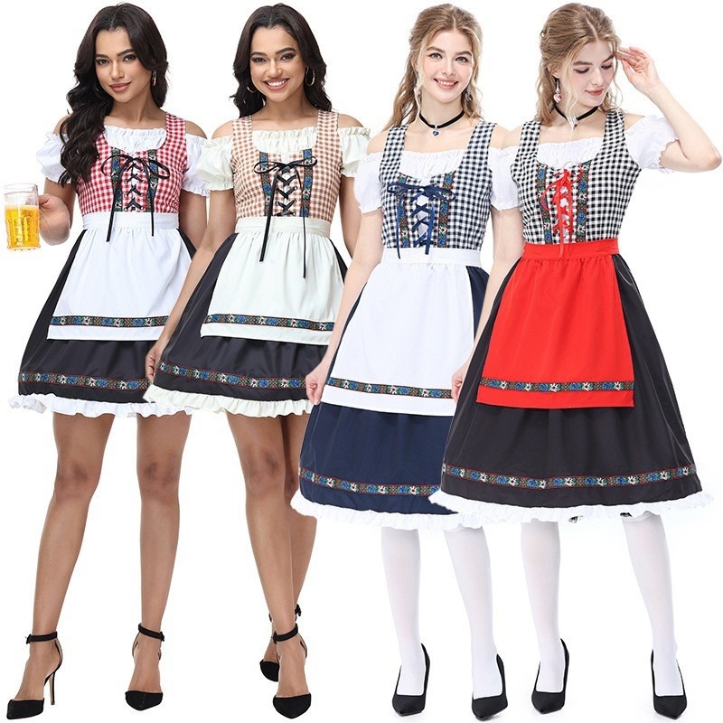 Kostum Dirndl Bavaria Jerman u - Off Shoulder Top ulasan dan harga