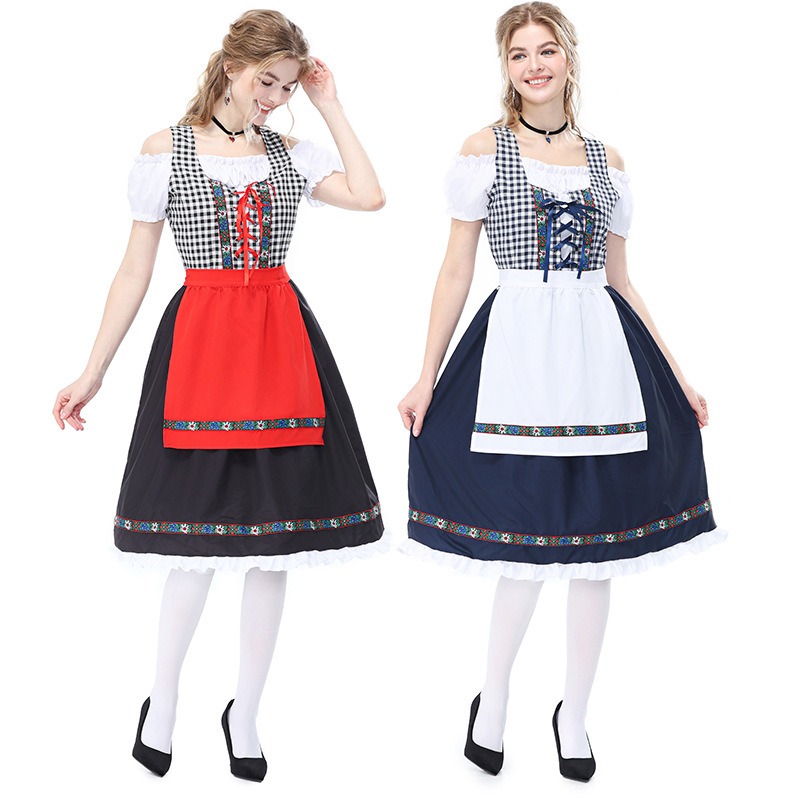 Kostum Dirndl Bavaria Jerman u - Off Shoulder Top ulasan dan harga