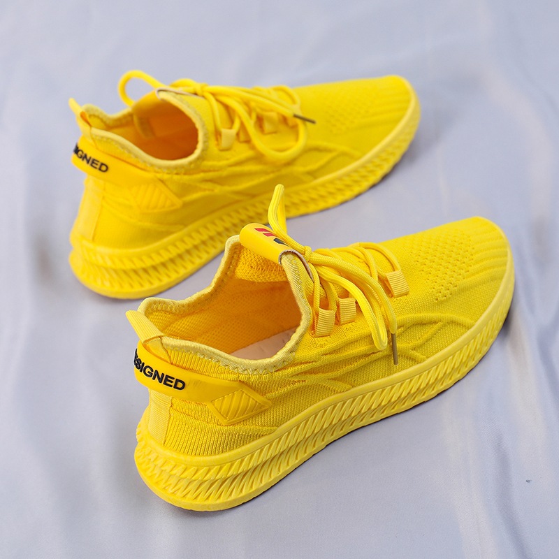 Sepatu Sneakers Wanita Musim S - Women'S Yellow Fashion Sneakers ulasan dan harga