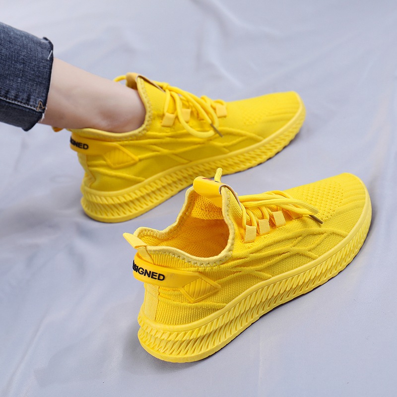 Sepatu Sneakers Wanita Musim S - Women'S Yellow Fashion Sneakers ulasan dan harga